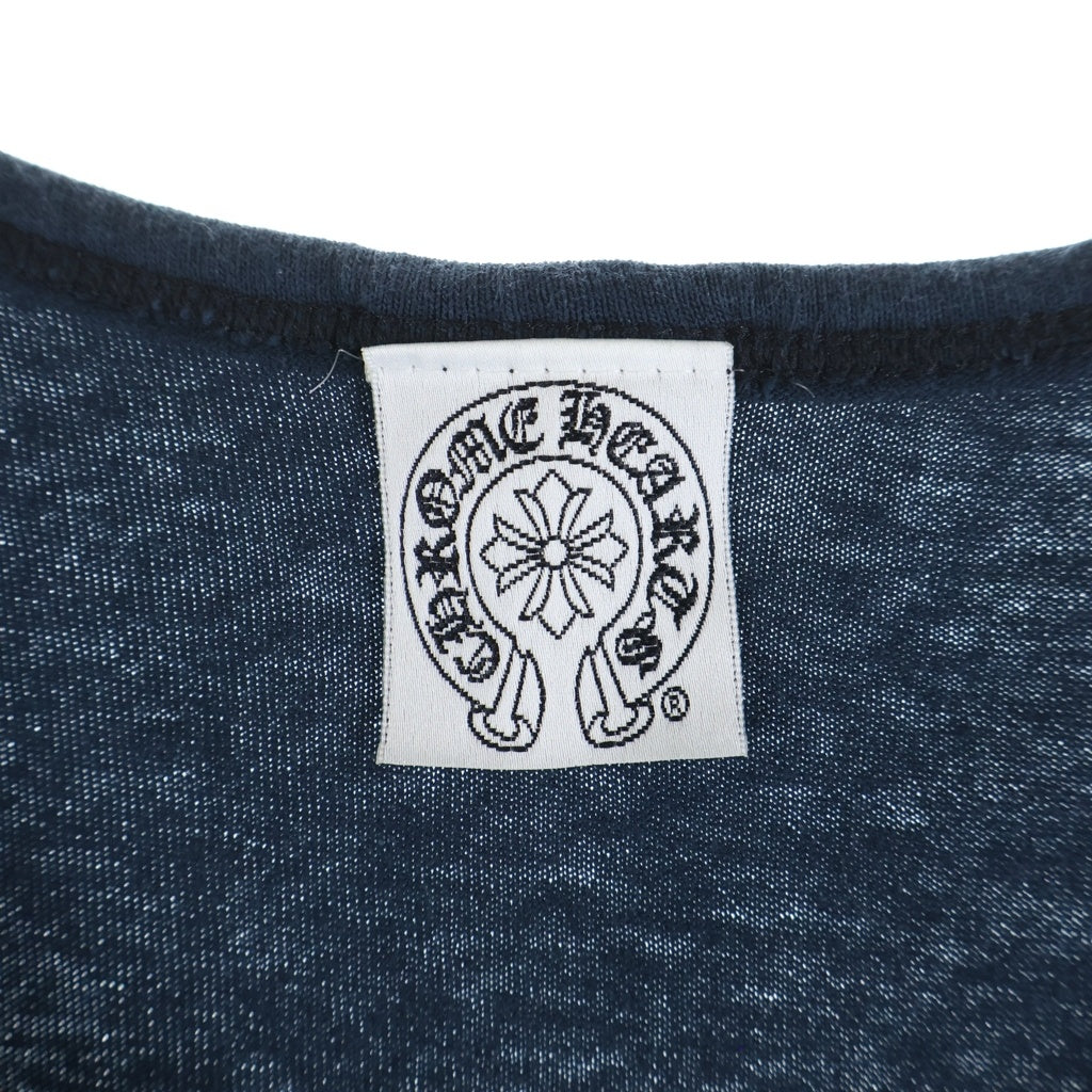CHROME HEARTS(クロムハーツ) OLD オールド 英字ロゴプリント タンクトップ カットソー ネイビー ‐