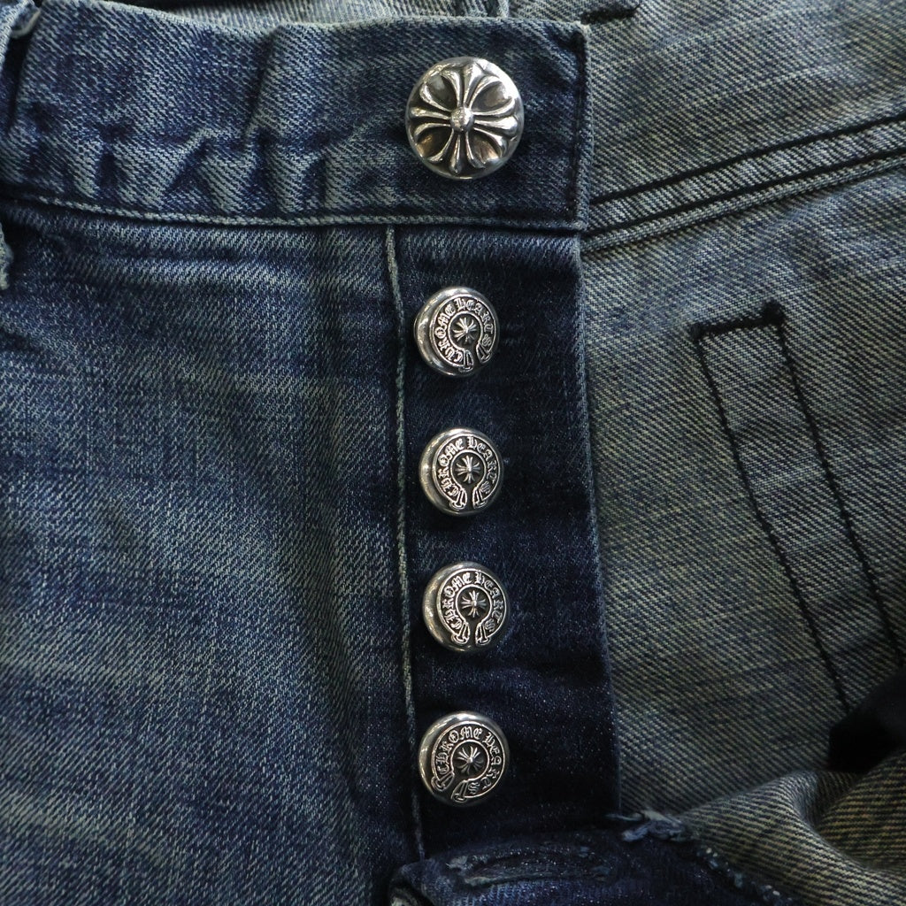CHROME HEARTS(クロムハーツ) OLD 5POCKET STRAIGHT DENIM PANTS デニムストレートパンツ 5ポケット インディゴ ‐