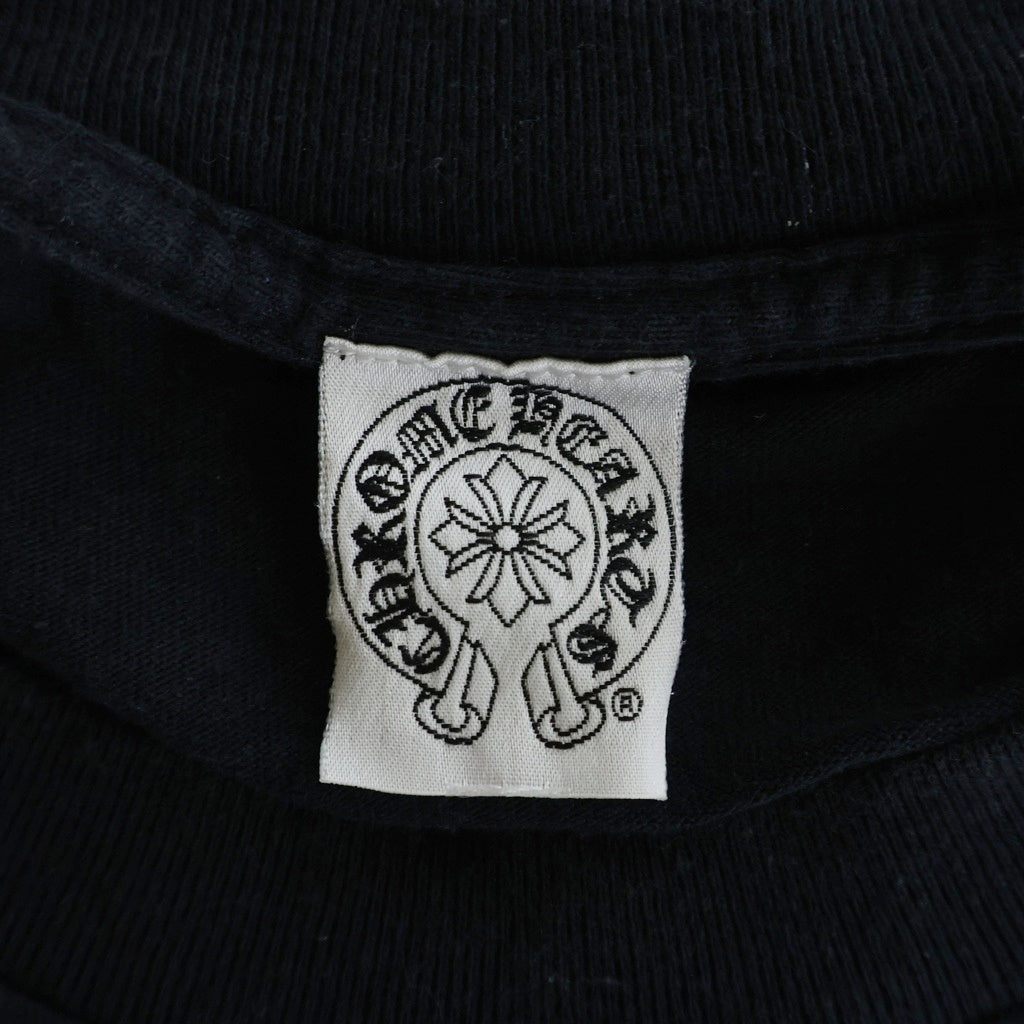 CHROME HEARTS(クロムハーツ) OLD CH L S 1 ホースシュープリントロングスリーブTシャツ クルーネック長袖Tシャツ カットソー ブラック