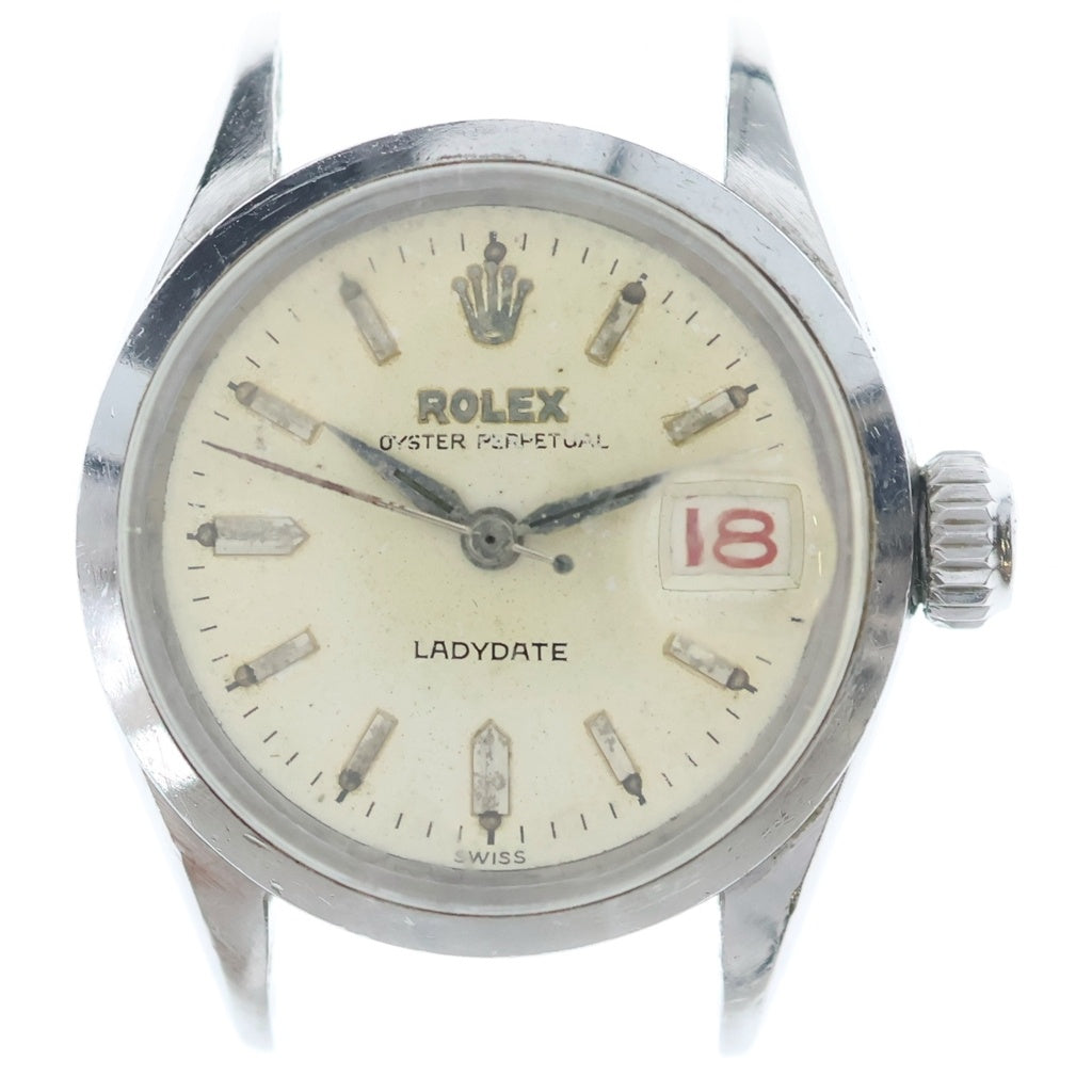 CHROME HEARTS(クロムハーツ) ×ロレックス ROLEX OYSTER PERPETUAL DATEJUST クラシックリンククリップウォッチケース腕時計 シルバー/イエロー -