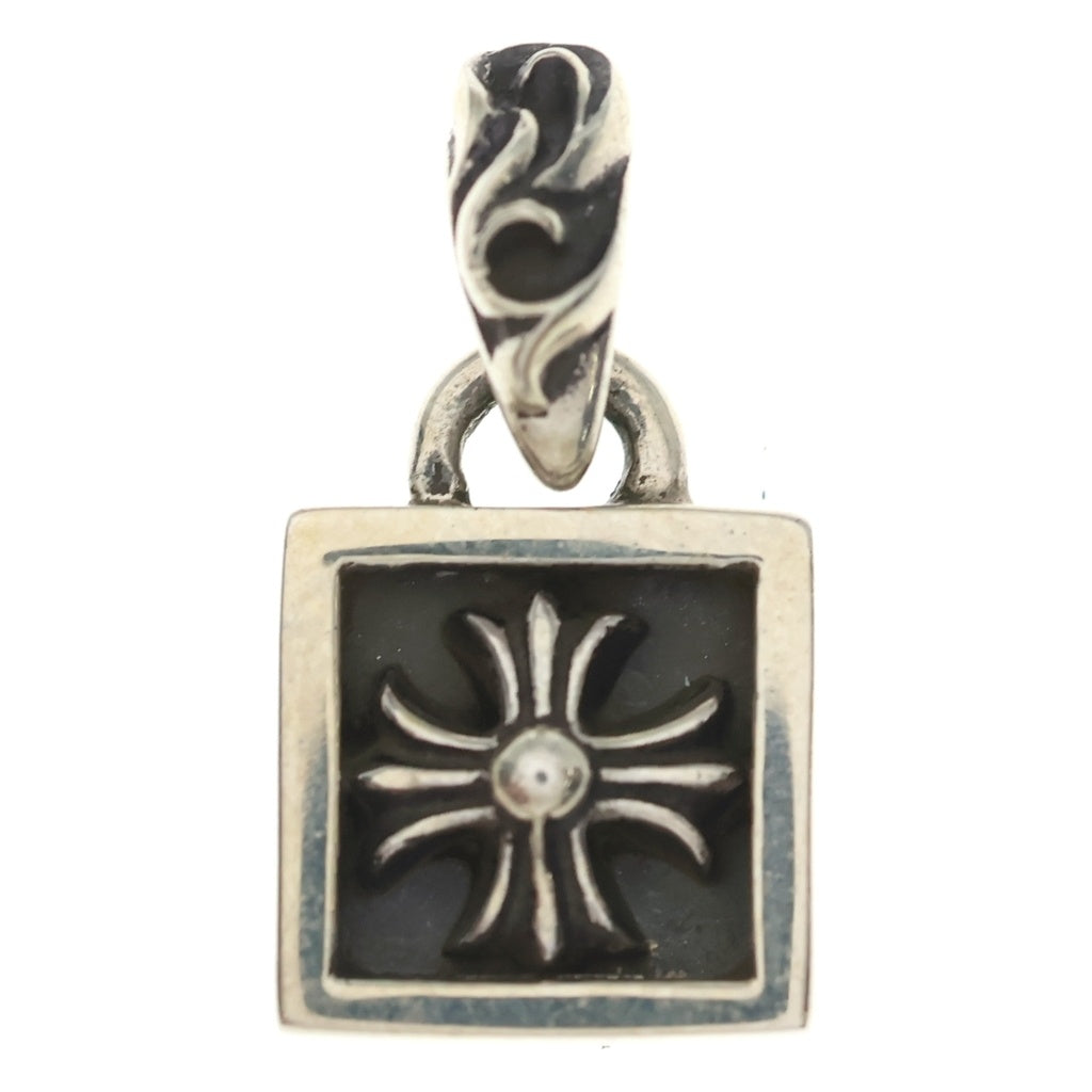 CHROME HEARTS(クロムハーツ) FRAMED CH PLUS フレームドCHプラス チャーム シルバーネックレストップ -