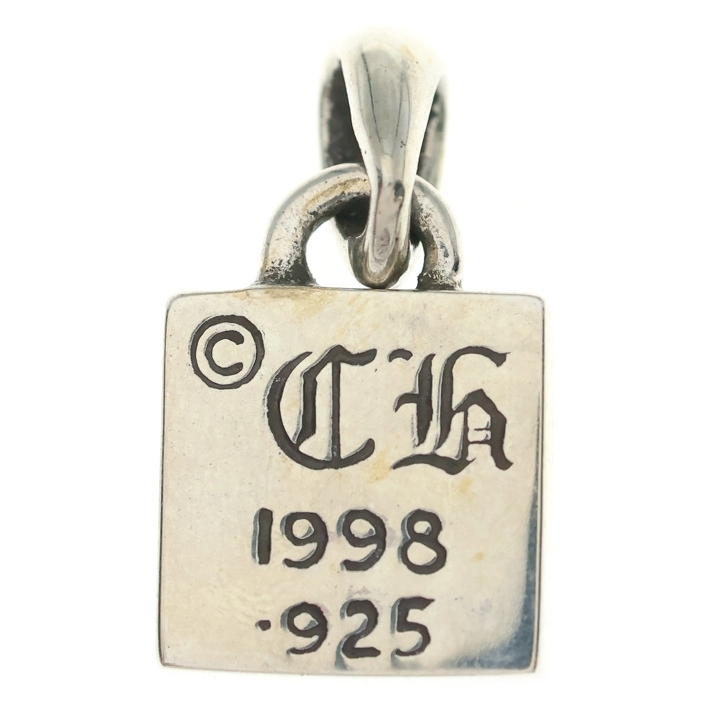 CHROME HEARTS(クロムハーツ) FRAMED CH PLUS フレームドCHプラス チャーム シルバーネックレストップ -