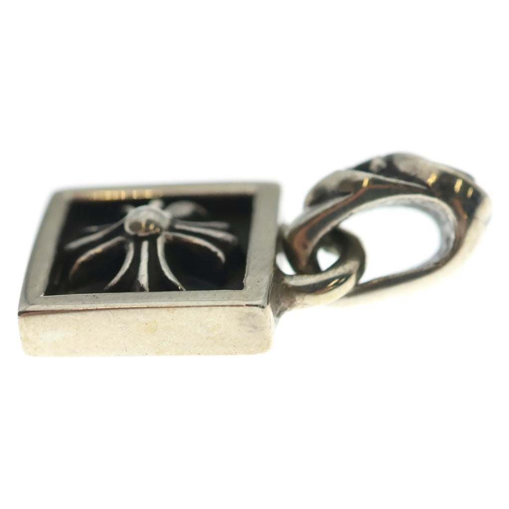 CHROME HEARTS(クロムハーツ) FRAMED CH PLUS フレームドCHプラス チャーム シルバーネックレストップ -