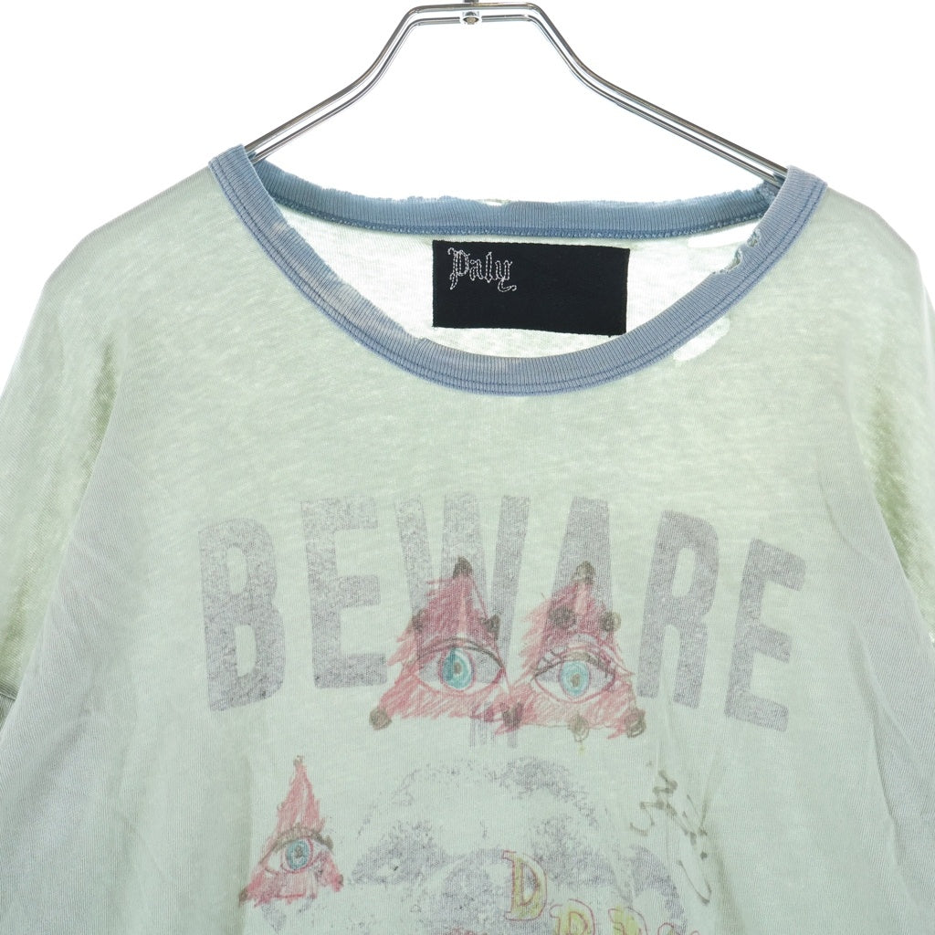 Paly Hollywood(パリーハリウッド) MSTR ME TONAL L/S TEE ストーン装飾 グラフィック長袖カットソー 長袖Tシャツ