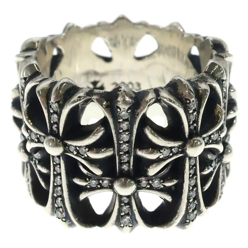 CHROME HEARTS(クロムハーツ) CEMETERY P D セメタリークロス PAVEダイヤ セメタリークロスリング シルバー -