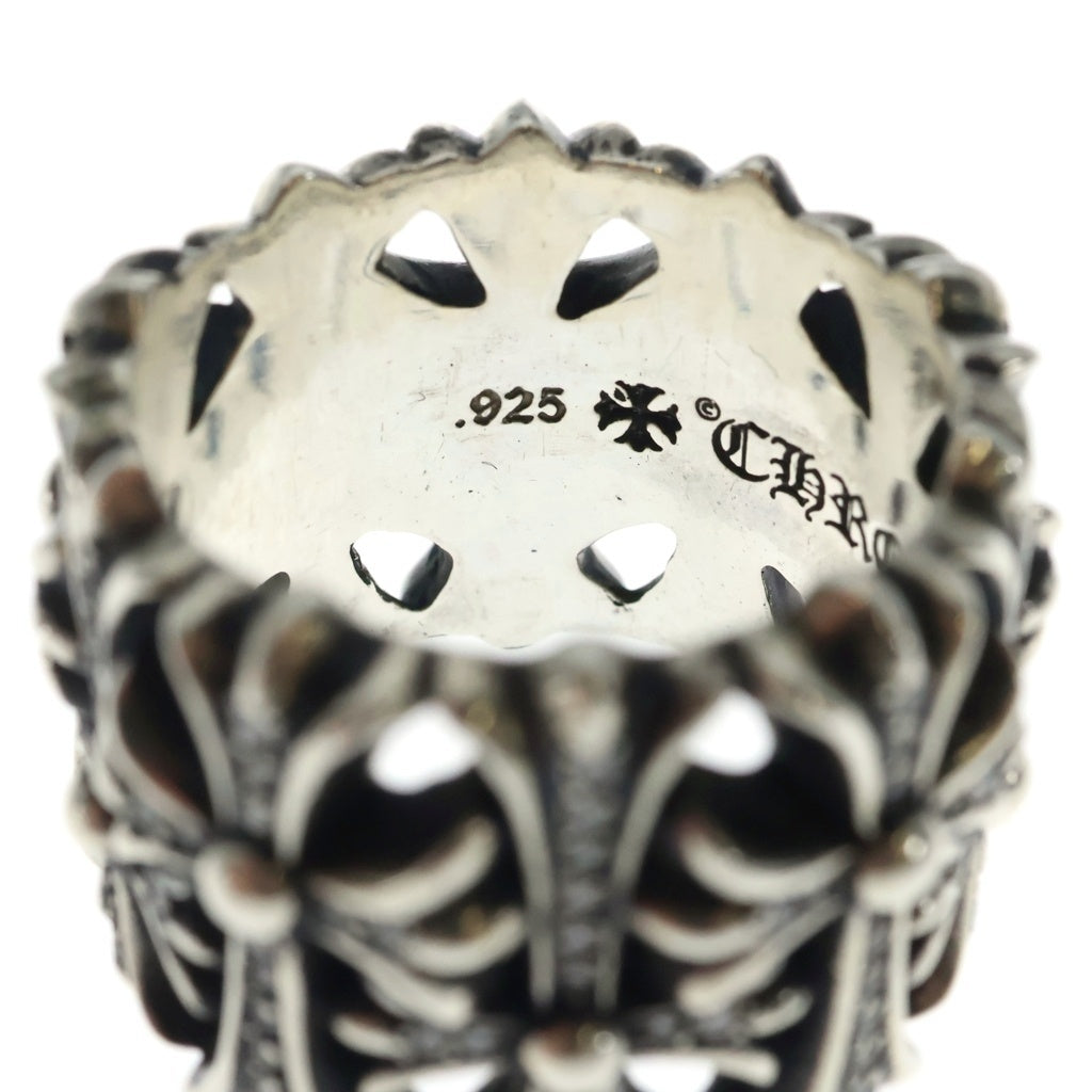 CHROME HEARTS(クロムハーツ) CEMETERY P D セメタリークロス PAVEダイヤ セメタリークロスリング シルバー -