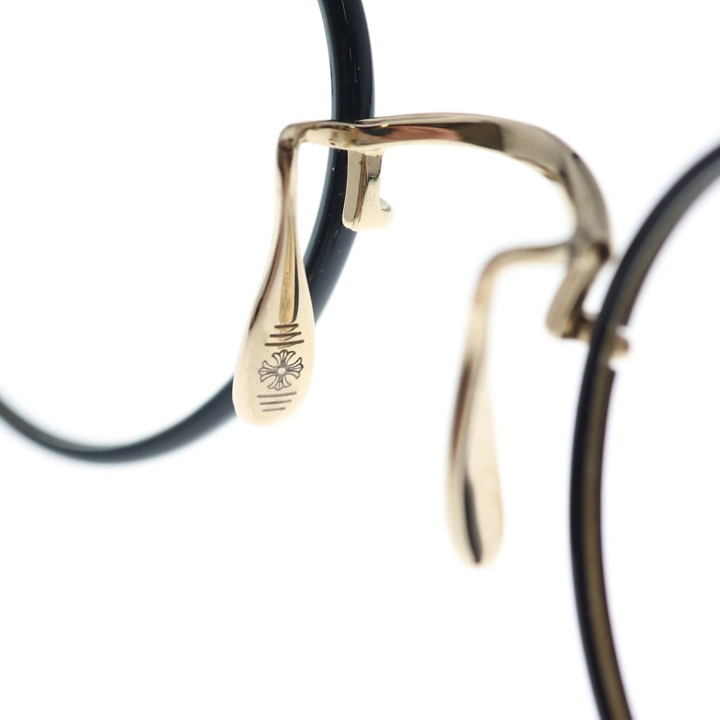 CHROME HEARTS(クロムハーツ) VAGIDICTORIAN ヴァジディクトリアン フローラルクロス メガネ 眼鏡 ゴールド
