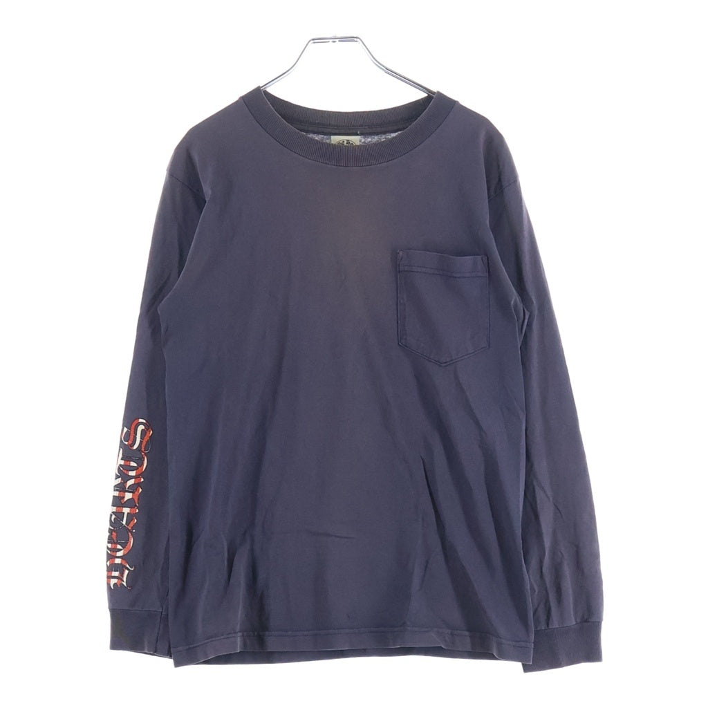 CHROME HEARTS(クロムハーツ) OLD L/S オールド バックアメリカンフラグスクロールラベルプリント 長袖Tシャツカットソー