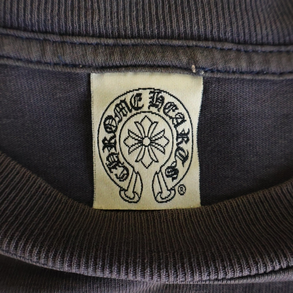 CHROME HEARTS(クロムハーツ) OLD L/S オールド バックアメリカンフラグスクロールラベルプリント 長袖Tシャツカットソー