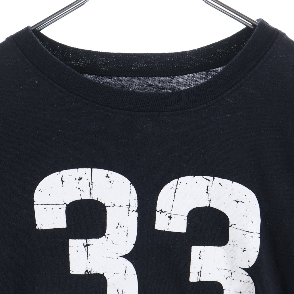 CHROME HEARTS(クロムハーツ) 33 Horseshoe Long Sleeve Tee ホースシュープリント長袖カットソー ブラック/ホワイト ‐ レディース