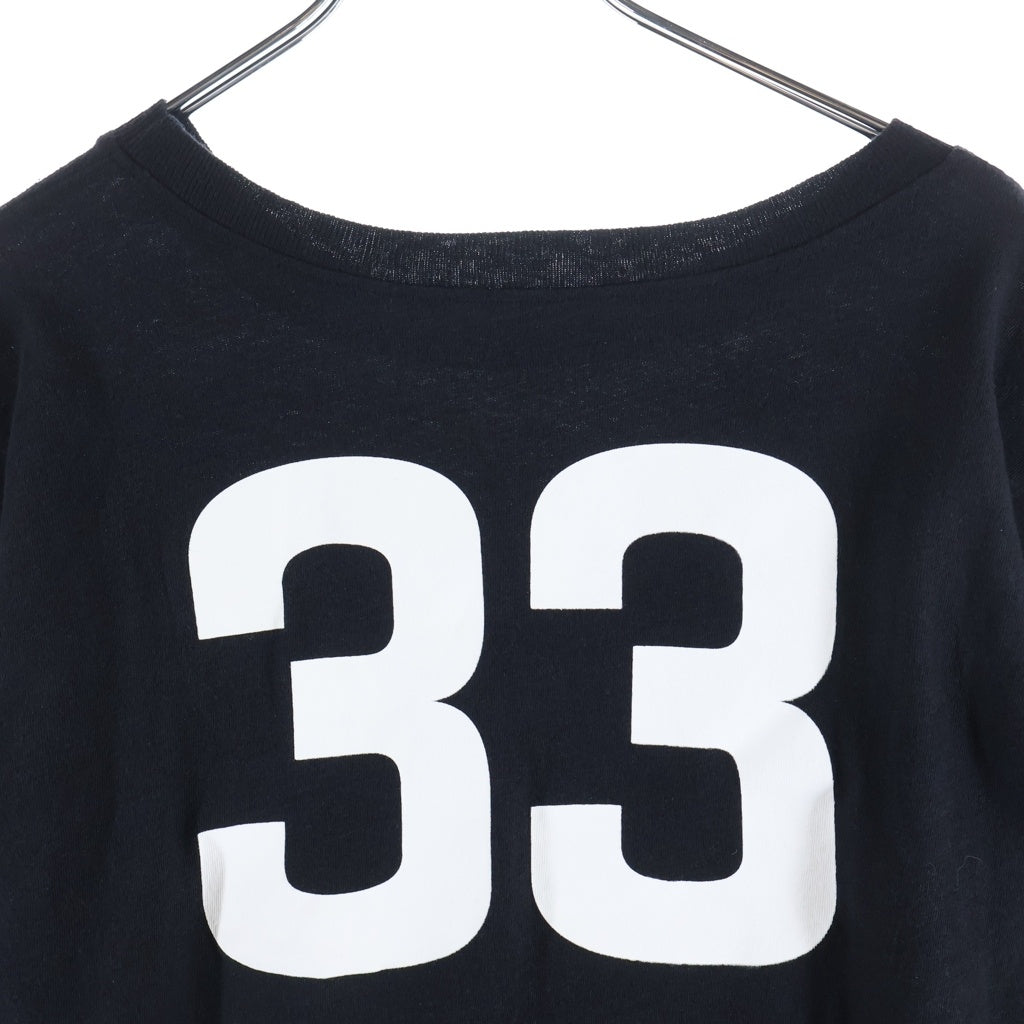 CHROME HEARTS(クロムハーツ) 33 Horseshoe Long Sleeve Tee ホースシュープリント長袖カットソー ブラック/ホワイト ‐ レディース