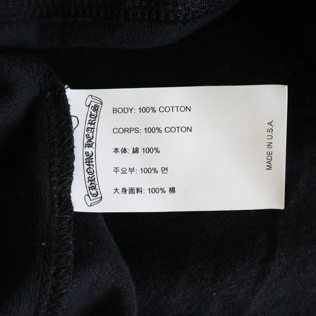 CHROME HEARTS(クロムハーツ) 33 Horseshoe Long Sleeve Tee ホースシュープリント長袖カットソー ブラック/ホワイト ‐ レディース