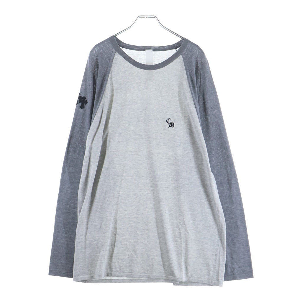CHROME HEARTS(クロムハーツ) U MIXED EMOTIONS トリプルクロスパッチ付きラグラン長袖カットソー ‐
