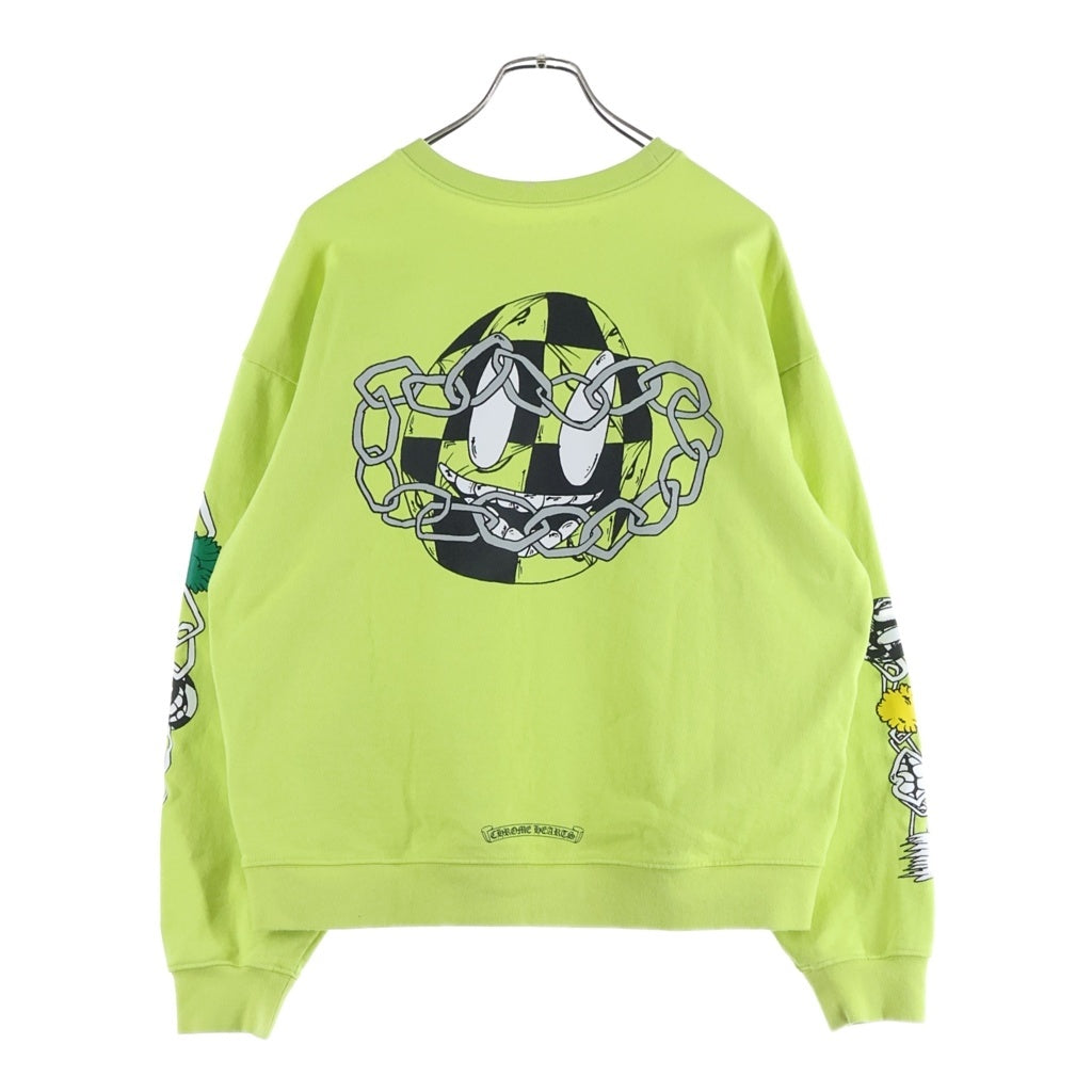 CHROME HEARTS(クロムハーツ) ×MATTY BOY PPO LINK Sweat Shirt マッティボーイ PPOリンク クルーネックスウェットシャツ トレーナー イエロー ‐