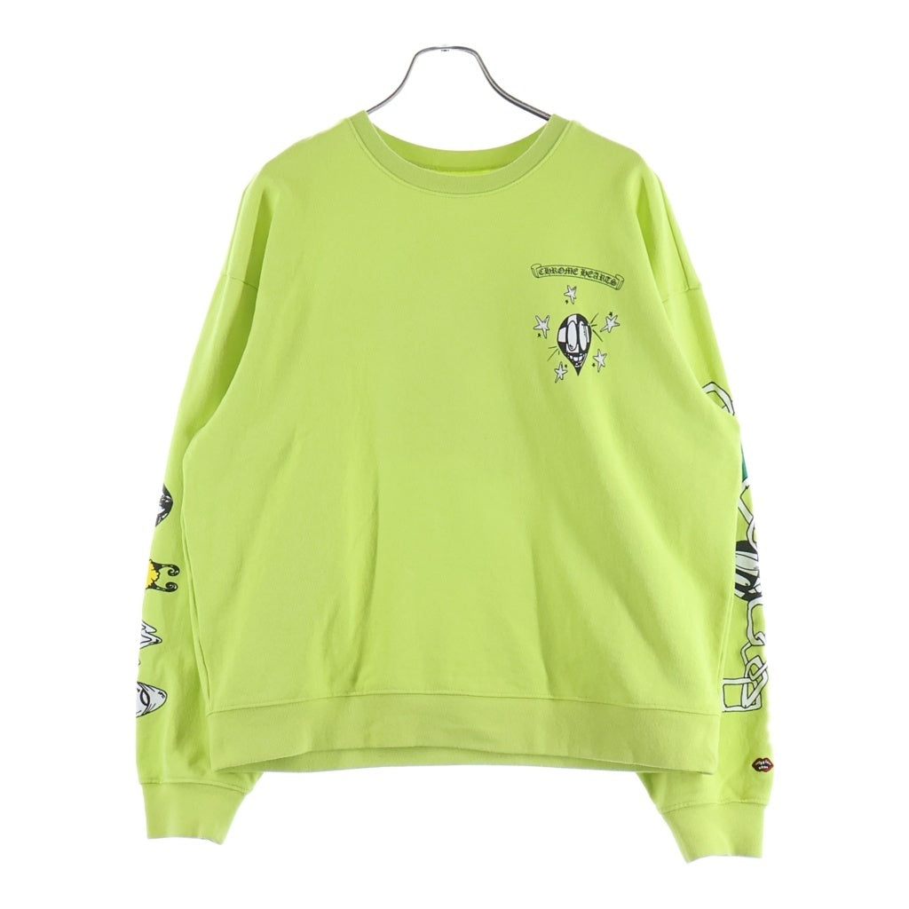 CHROME HEARTS(クロムハーツ) ×MATTY BOY PPO LINK Sweat Shirt マッティボーイ PPOリンク クルーネックスウェットシャツ トレーナー イエロー ‐