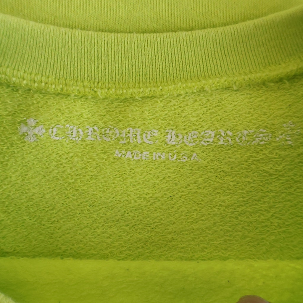 CHROME HEARTS(クロムハーツ) ×MATTY BOY PPO LINK Sweat Shirt マッティボーイ PPOリンク クルーネックスウェットシャツ トレーナー イエロー ‐