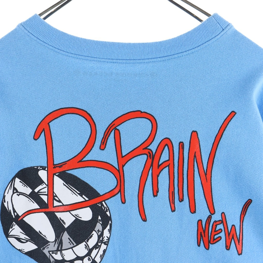 CHROME HEARTS(クロムハーツ) PPO BRAIN NEW SWTSHRT マッティボーイ ブレインニュー クルーネック長袖スウェットトレーナー ブルー ‐