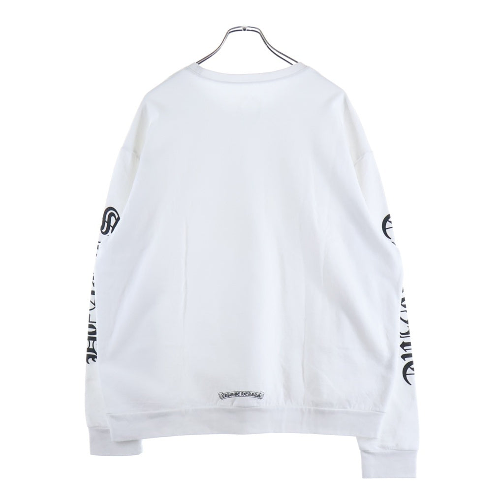 CHROME HEARTS(クロムハーツ) SWTSHRT PLVR ネックロゴクルーネックスウェット ‐