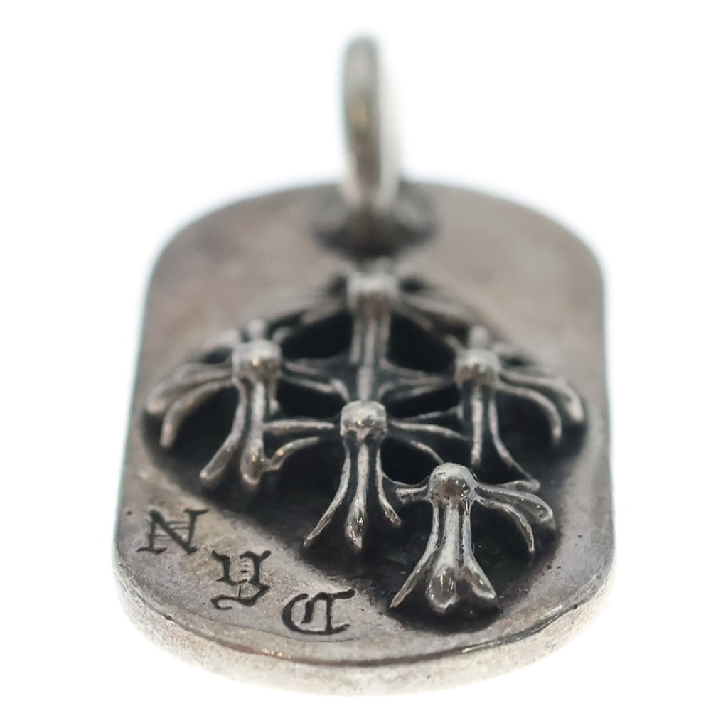 CHROME HEARTS(クロムハーツ) RAISED DOGTAG レイズドドッグタグ チャーム シルバーネックレストップ