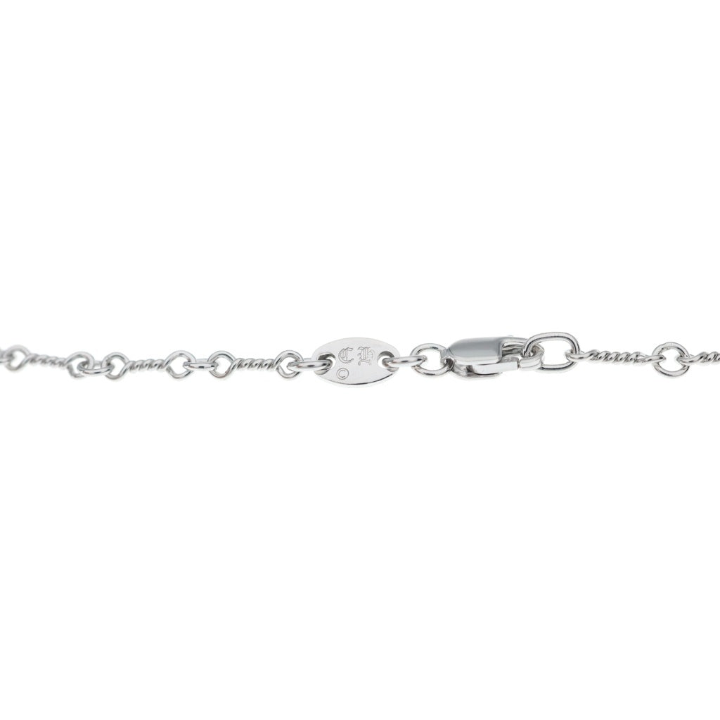 CHROME HEARTS(クロムハーツ) 18KWG NECKCHAIN T18 ツイストチェーン18inch ホワイトゴールドネックレス -