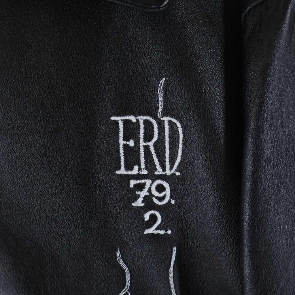 ENFANTS RICHES DEPRIMES(アンファンリッシュデプリメ) Arcane 17 Leather Zio Up Jacket ジップアップ カウレザージャケット ブラッ -