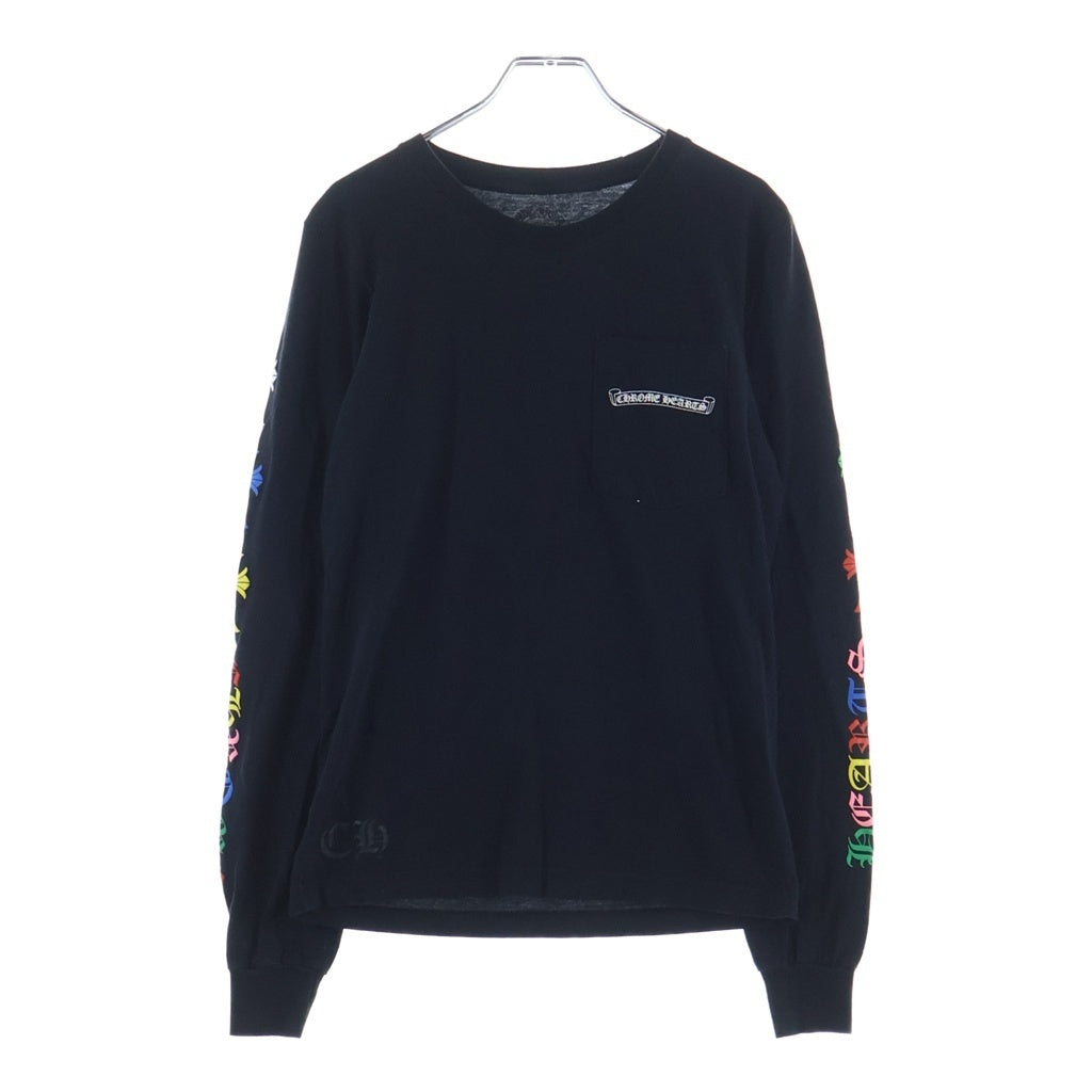 CHROME HEARTS(クロムハーツ) MLTCOL CEM CRS L/S マルチカラーセメタリークロスプリント長袖カットソー ブラック -