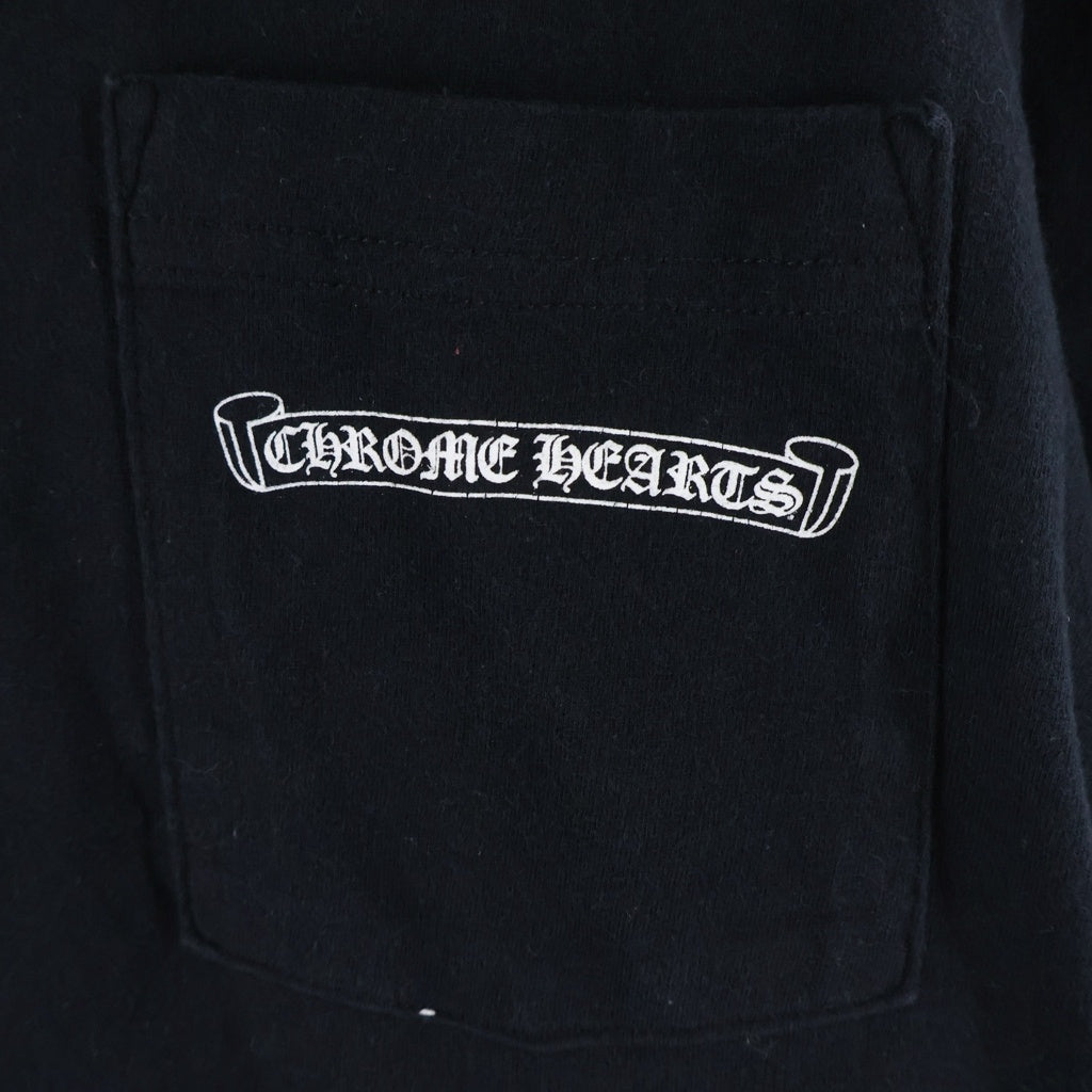 CHROME HEARTS(クロムハーツ) MLTCOL CEM CRS L/S マルチカラーセメタリークロスプリント長袖カットソー ブラック -