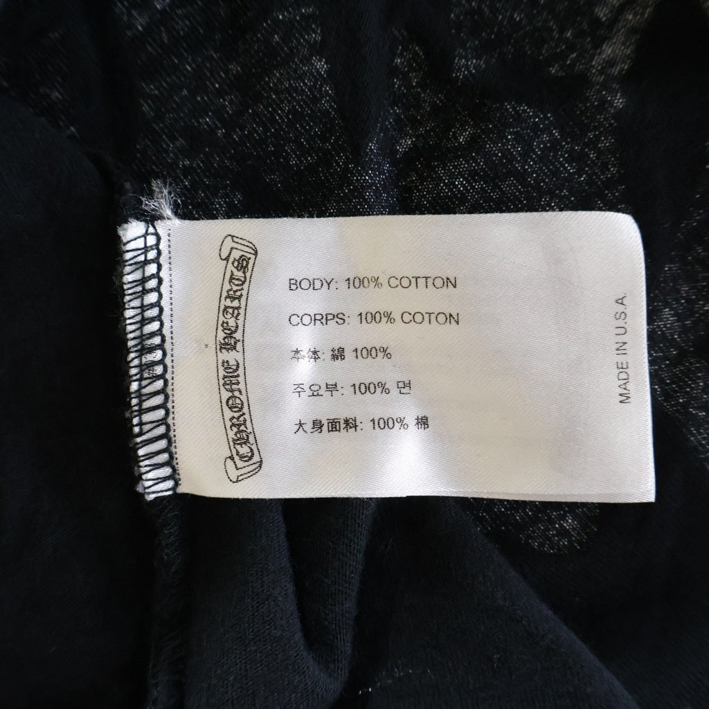 CHROME HEARTS(クロムハーツ) MLTCOL CEM CRS L/S マルチカラーセメタリークロスプリント長袖カットソー ブラック -