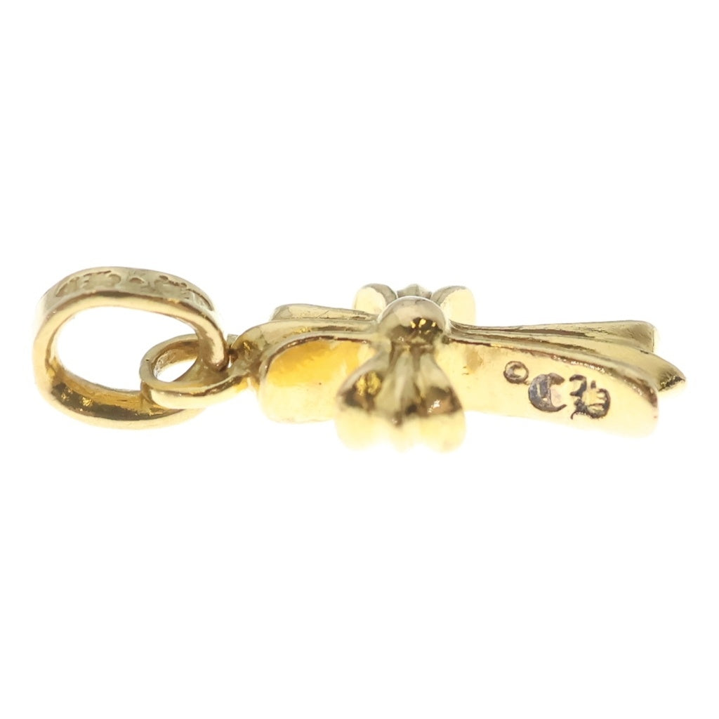 CHROME HEARTS(クロムハーツ) 22K CRS BBYFAT P DMND ベイビーファット PAVEダイヤ チャーム ゴールドネックレストップ -