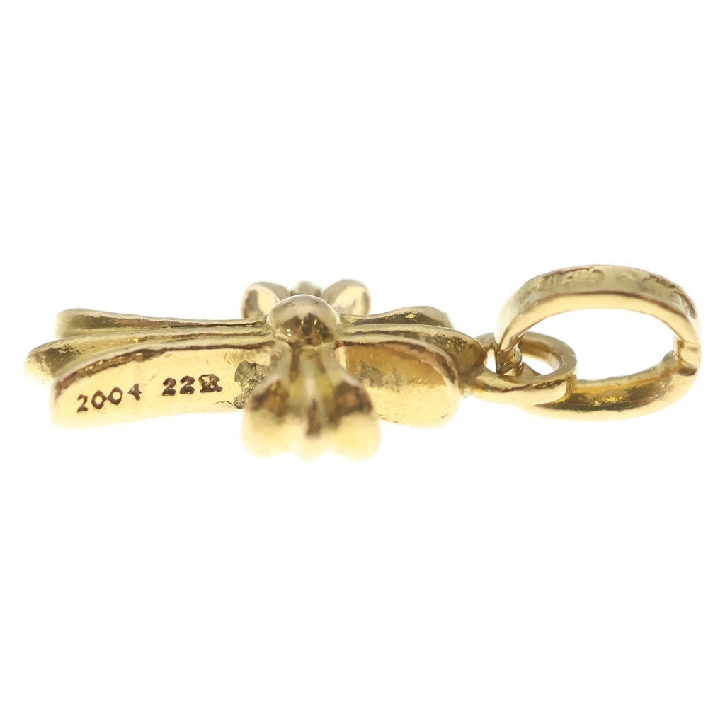 CHROME HEARTS(クロムハーツ) 22K CRS BBYFAT P DMND ベイビーファット PAVEダイヤ チャーム ゴールドネックレストップ -