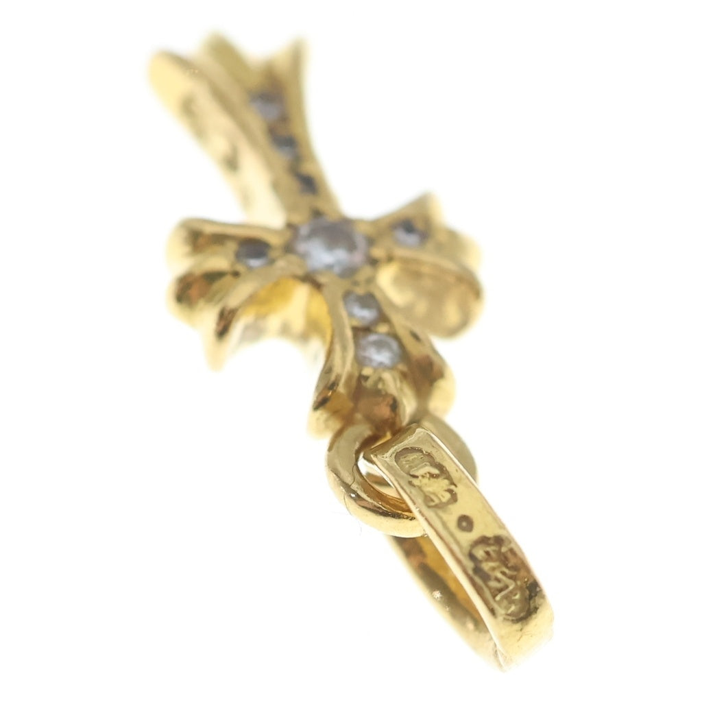 CHROME HEARTS(クロムハーツ) 22K CRS BBYFAT P DMND ベイビーファット PAVEダイヤ チャーム ゴールドネックレストップ -