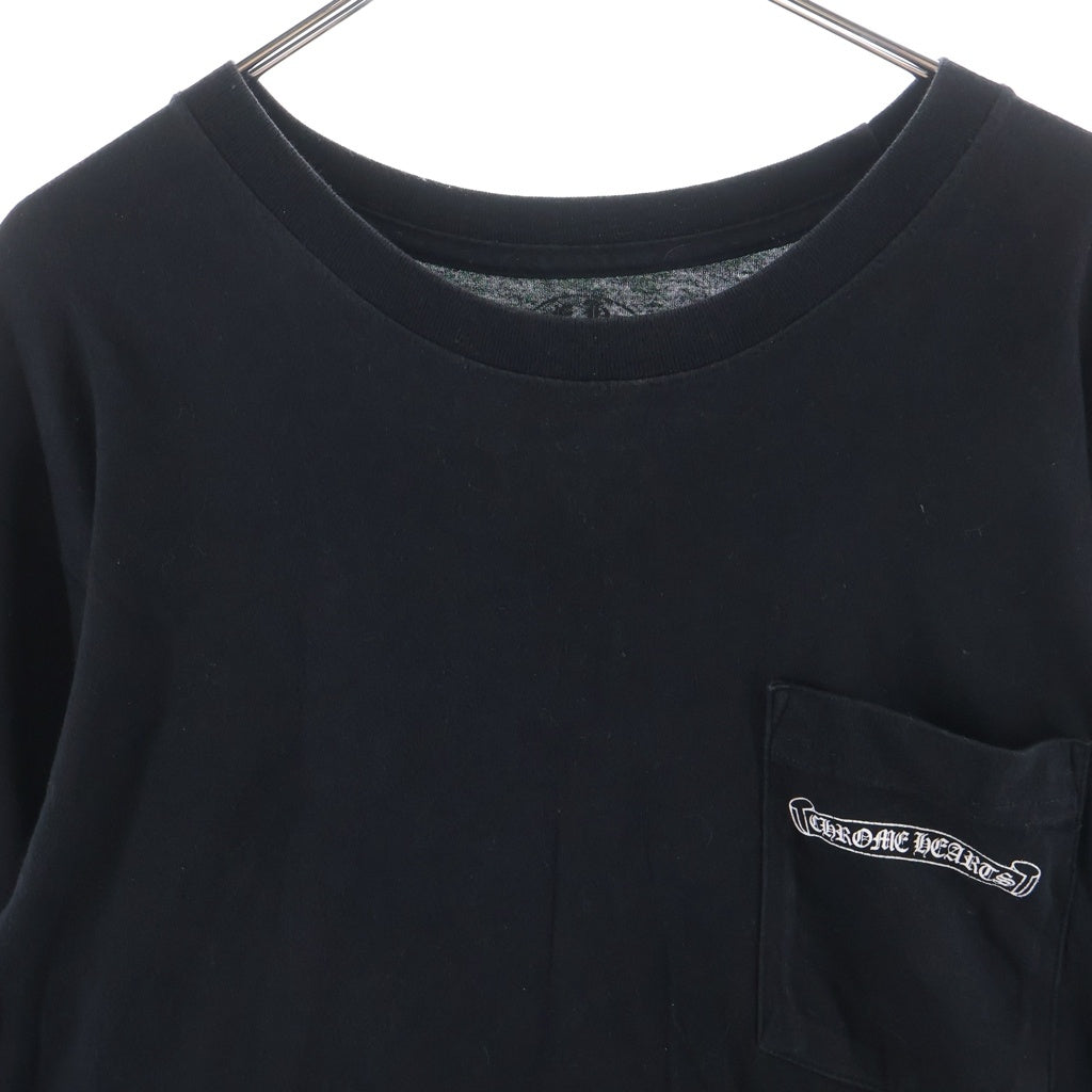 CHROME HEARTS(クロムハーツ) Vine Dagger ヴァインダガー アームフローラル 長袖Tシャツ ロンT ロングスリーブ ホワイト -