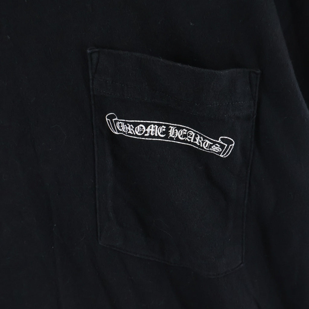 CHROME HEARTS(クロムハーツ) Vine Dagger ヴァインダガー アームフローラル 長袖Tシャツ ロンT ロングスリーブ ホワイト -