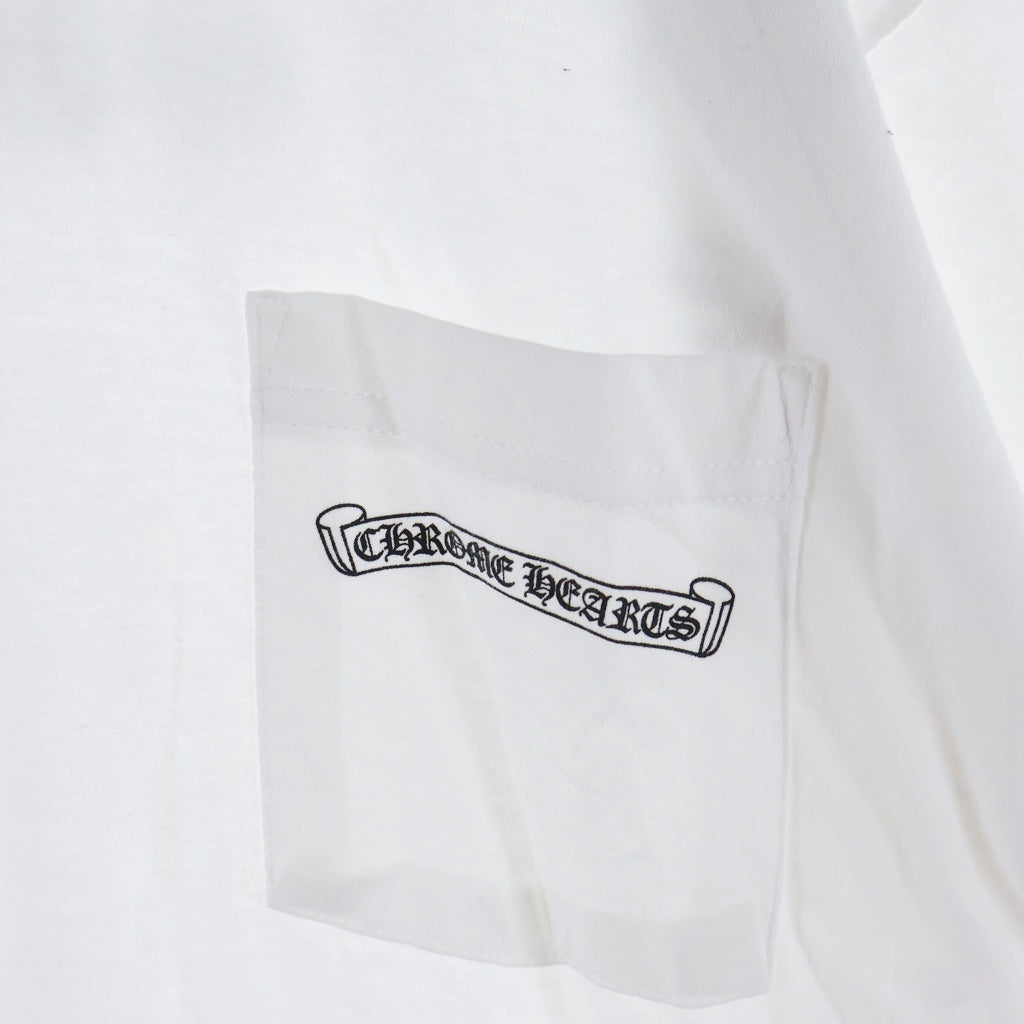 CHROME HEARTS(クロムハーツ) CH T-SHRT 1 アーチロゴバックプリントTシャツ ホワイト ‐