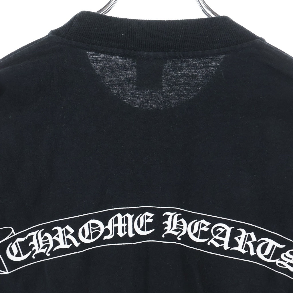 CHROME HEARTS(クロムハーツ) OLD Back Scroll Label L/S Tee オールド バックスクロールラベル アームプリント長袖Tシャツ ブラック/ホワイト