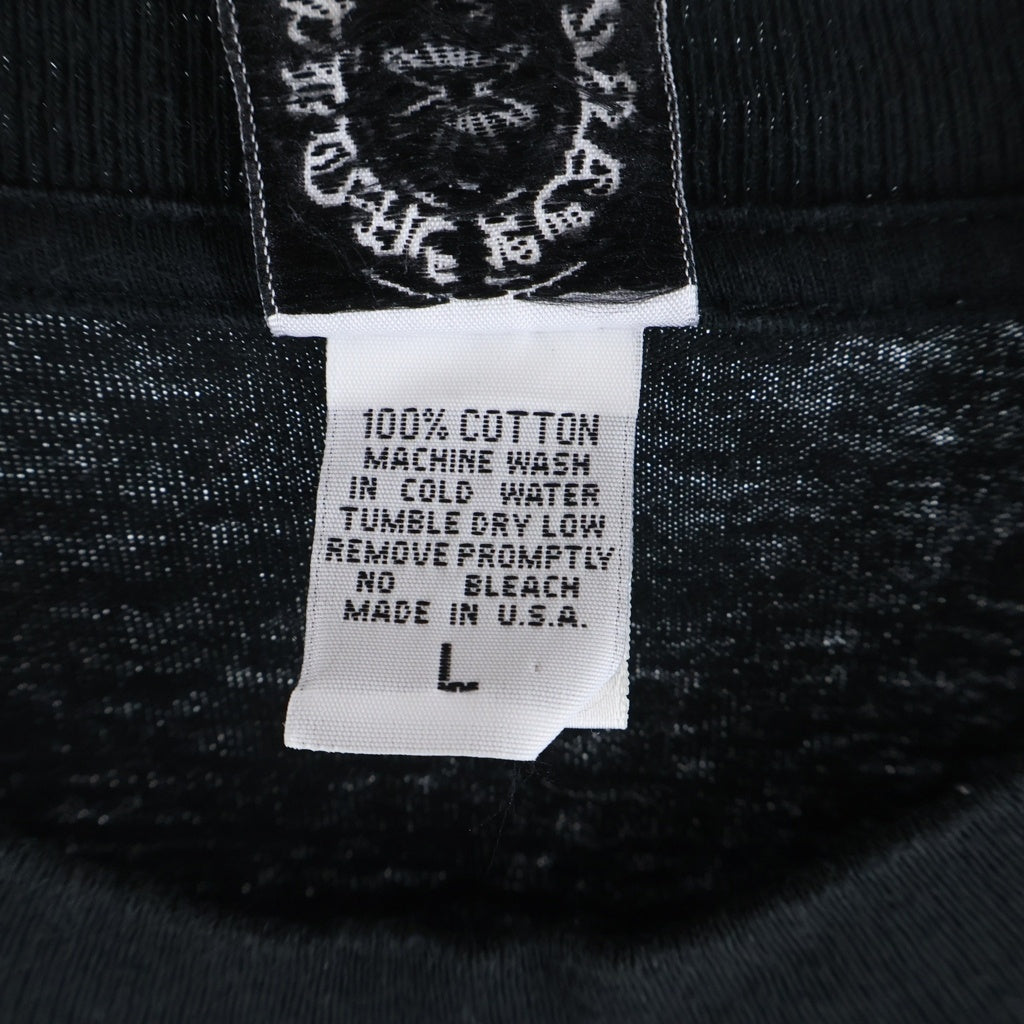 CHROME HEARTS(クロムハーツ) OLD Back Scroll Label L/S Tee オールド バックスクロールラベル アームプリント長袖Tシャツ ブラック/ホワイト