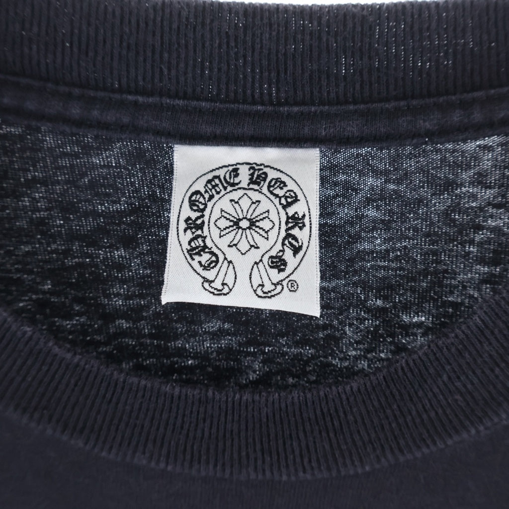 CHROME HEARTS(クロムハーツ) OLD バックCHプラス ホースシュープリント 長袖Tシャツカットソー ブラック/グリーン