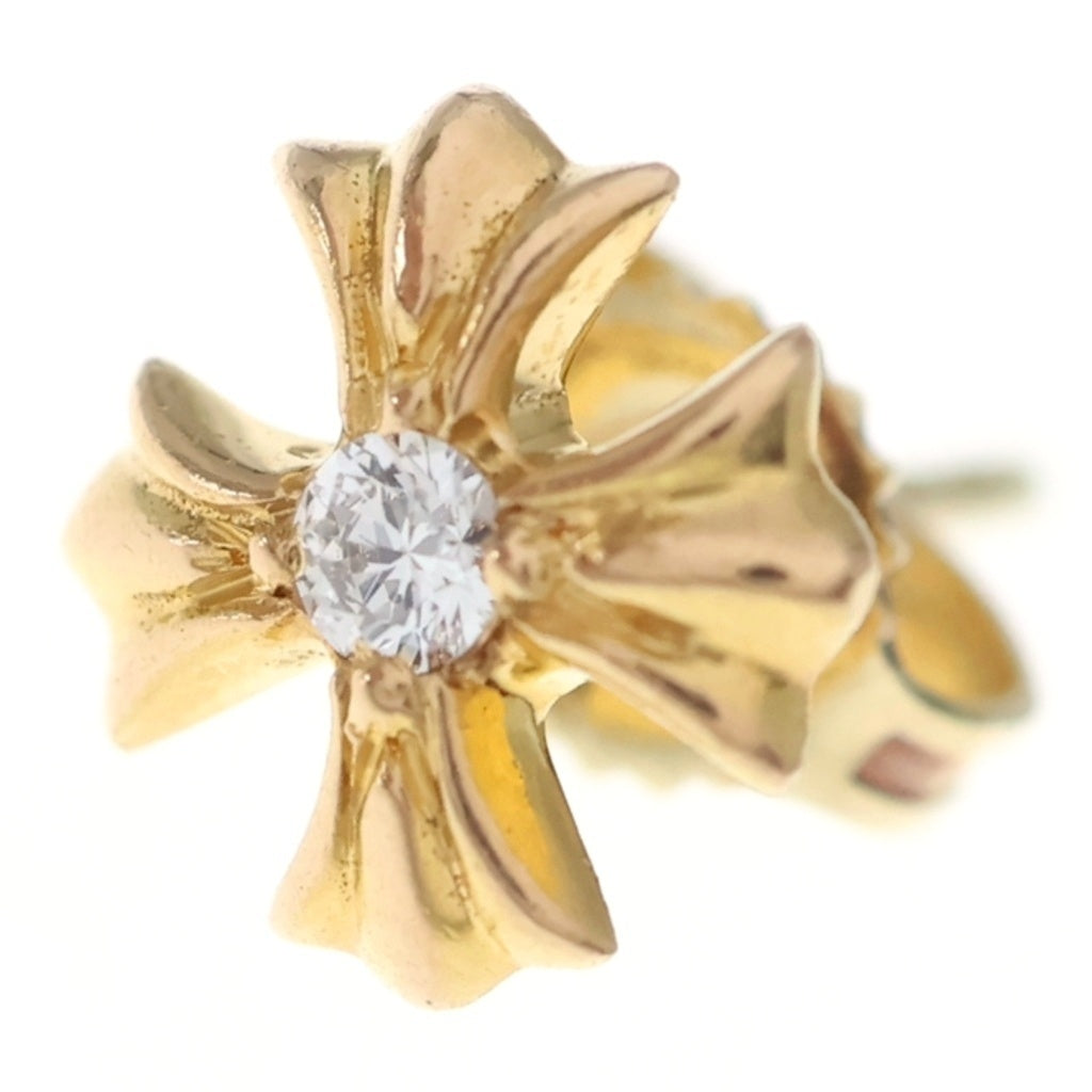 CHROME HEARTS(クロムハーツ) 22K No2 CH PLS DIA 22KCHプラススタッド 1ダイヤ ゴールドピアス