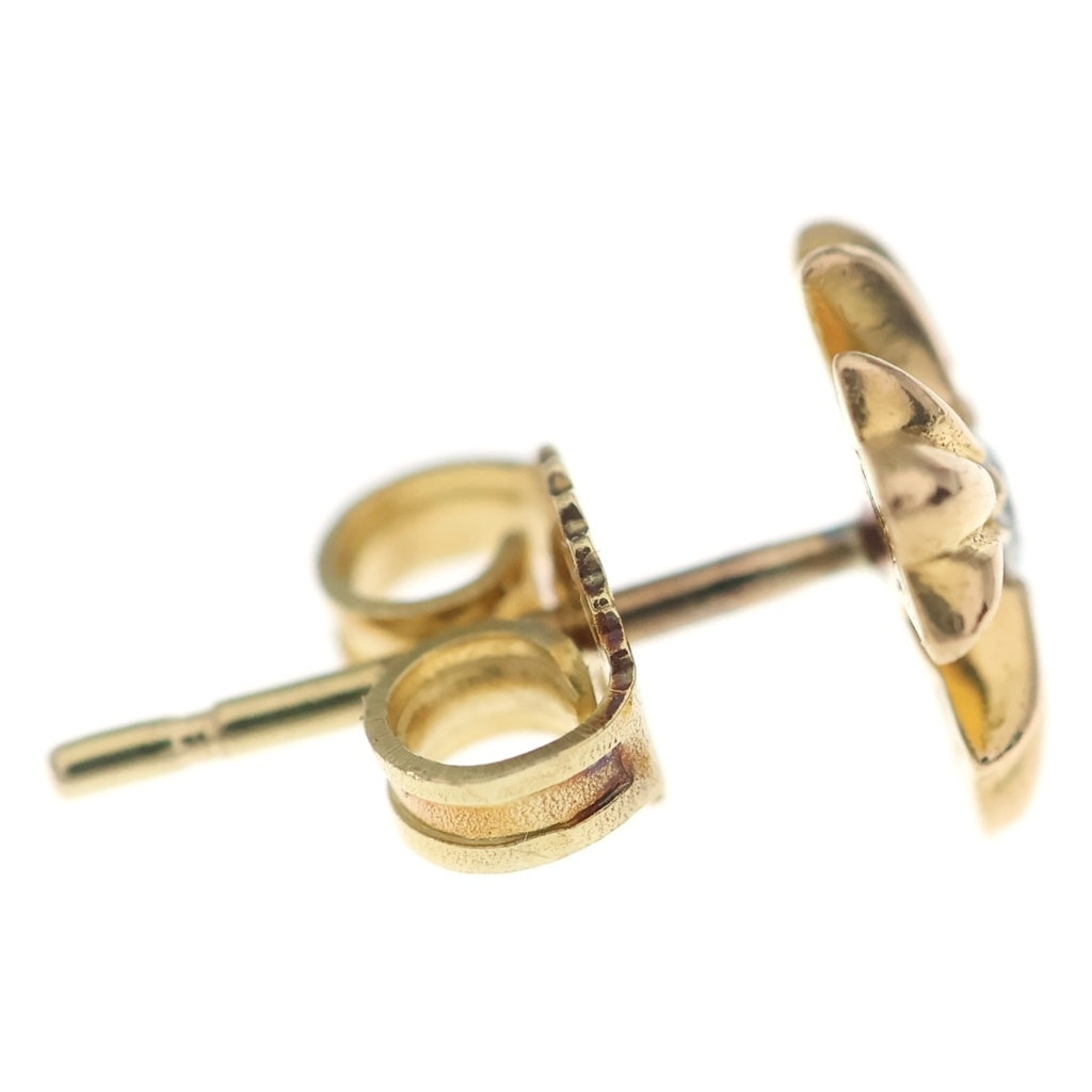 CHROME HEARTS(クロムハーツ) 22K No2 CH PLS DIA 22KCHプラススタッド 1ダイヤ ゴールドピアス