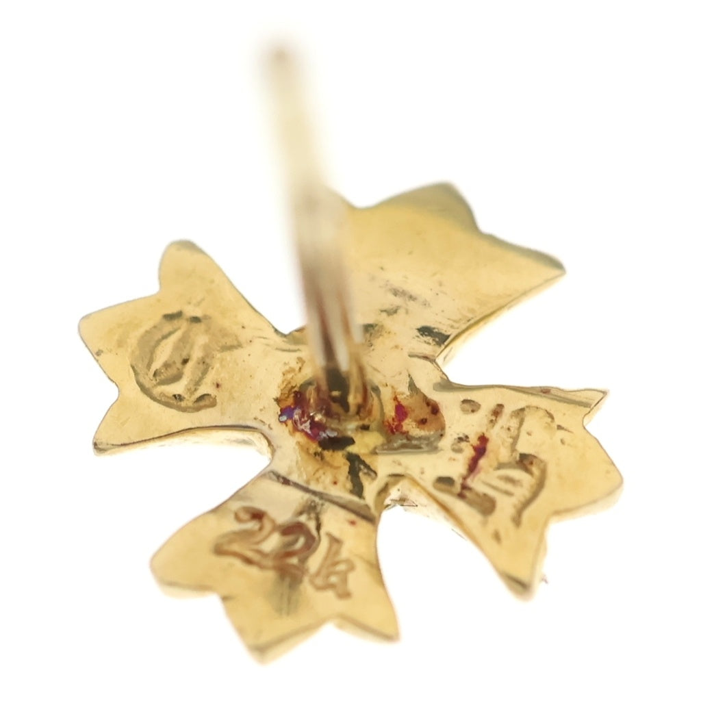 CHROME HEARTS(クロムハーツ) 22K No2 CH PLS DIA 22KCHプラススタッド 1ダイヤ ゴールドピアス