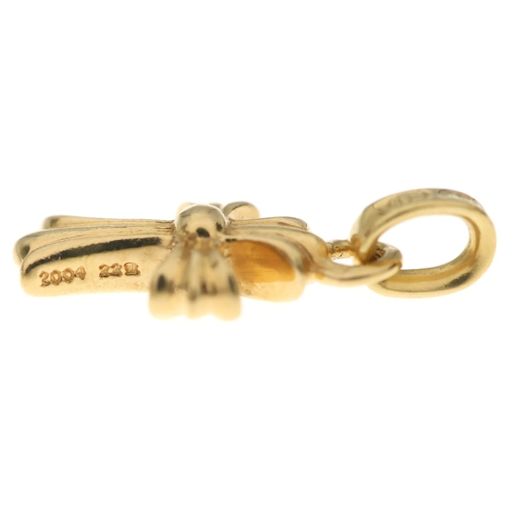 CHROME HEARTS(クロムハーツ) 22K CRS BBYFAT P/DIA ベイビーファットクロス PAVEダイヤ ペンダントトップ ゴールド BCA035