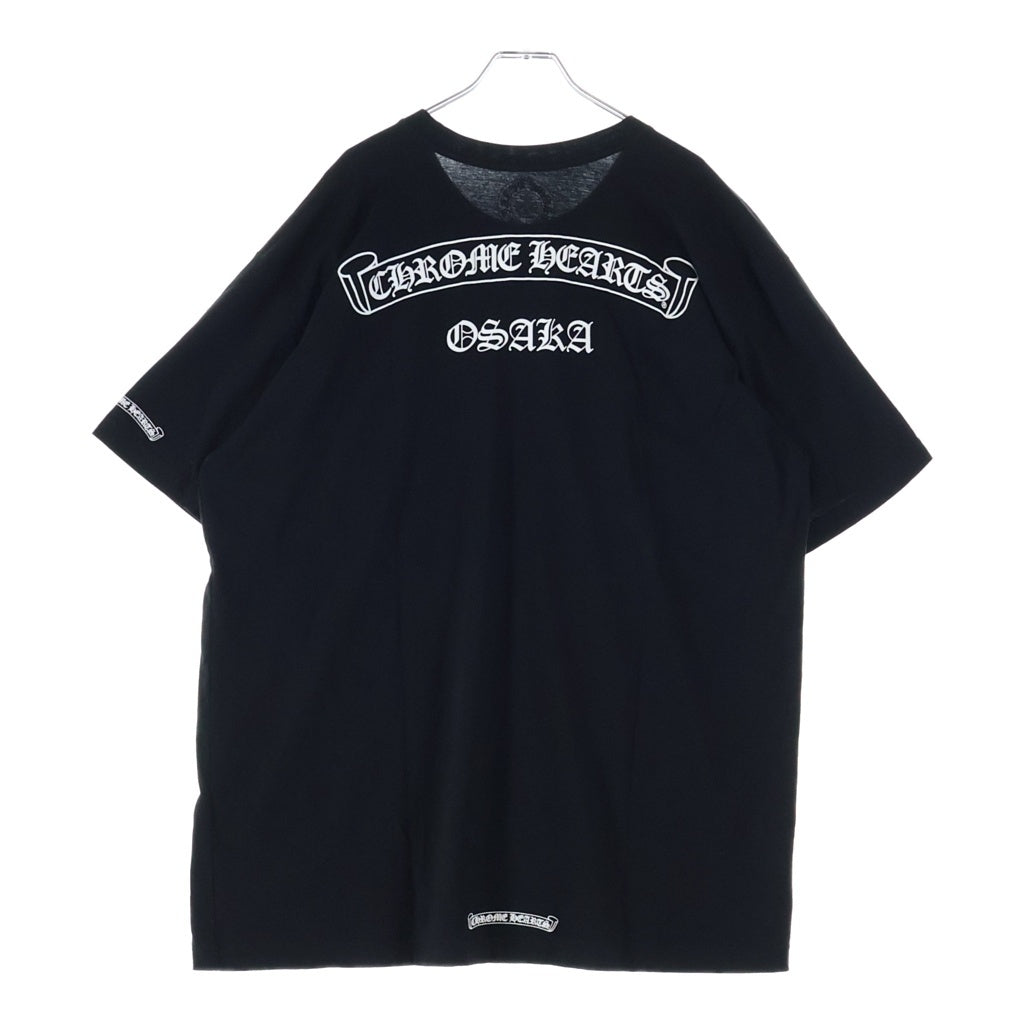 CHROME HEARTS(クロムハーツ) Osaka Back Scroll Label Logo S/S Tee 大阪限定 バックスクロールラベル半袖Tシャツ ブラック/ホワイト -