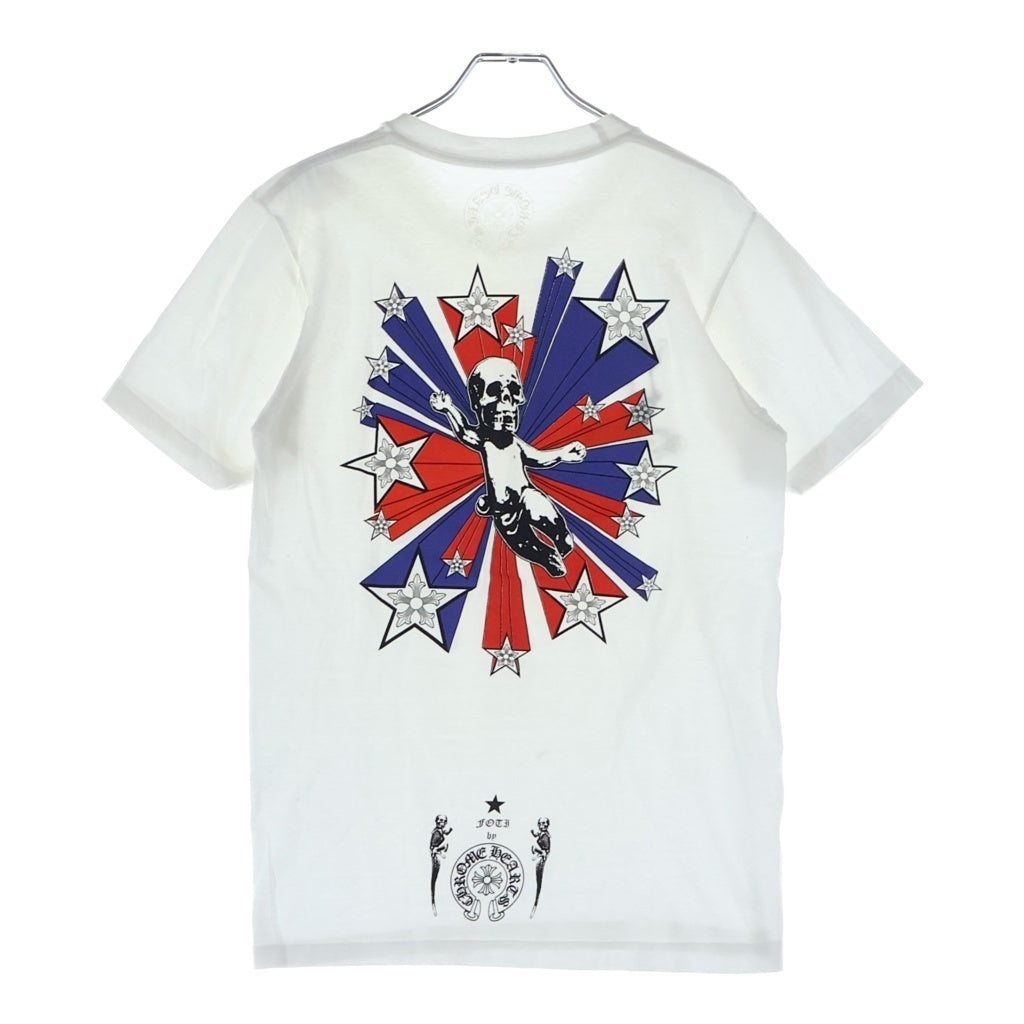 CHROME HEARTS(クロムハーツ) FOTI TEE フォティ トゥイーティー スタープリント クルーネック ポケット 半袖Tシャツ カットソー ホワイト -