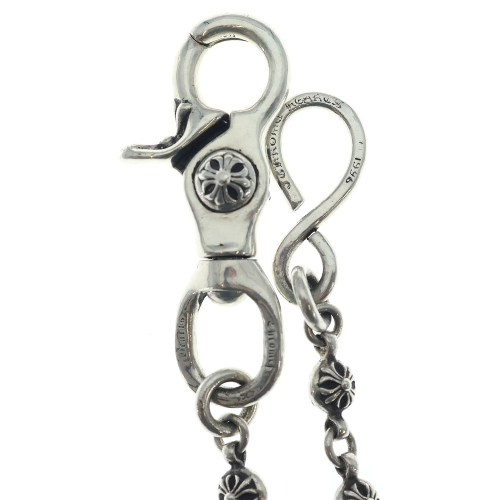 CHROME HEARTS(クロムハーツ) OLD 1BALL LONG-S/1クリップロング#1クロスボール ウォレットチェーン シルバー オールド BCA384