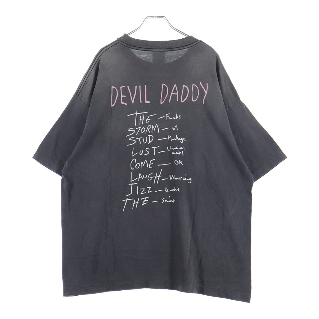 SAINT MICHAEL(セントマイケル) 25SSTEE DEVIL DADDY 半袖Tシャツ カットソー グレー SM-HR8-0000-002