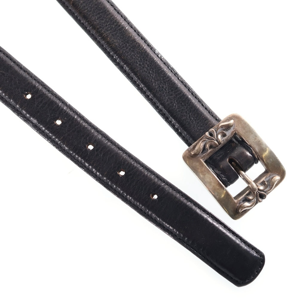 CHROME HEARTS(クロムハーツ) BLT OTJ 1.0 レザーベルト ブラック/シルバー