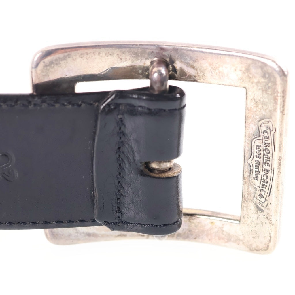 CHROME HEARTS(クロムハーツ) BLT OTJ 1.5 レザーベルト ブラック/シルバー
