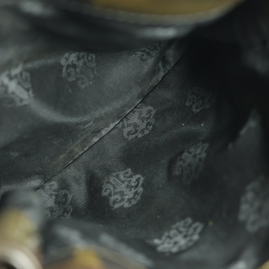 CHROME HEARTS(クロムハーツ) SQ PKT 3CEME CRS スクエアポケット 3クロスパッチレザーシショルダーバッグ カモフラージュ ‐