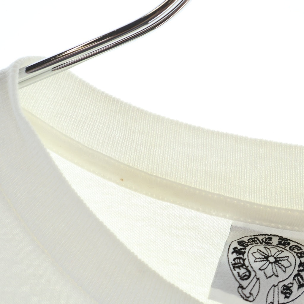 CHROME HEARTS(クロムハーツ) OLD GALF スクロールラベルプリント 長袖Tシャツ カットソー ホワイト