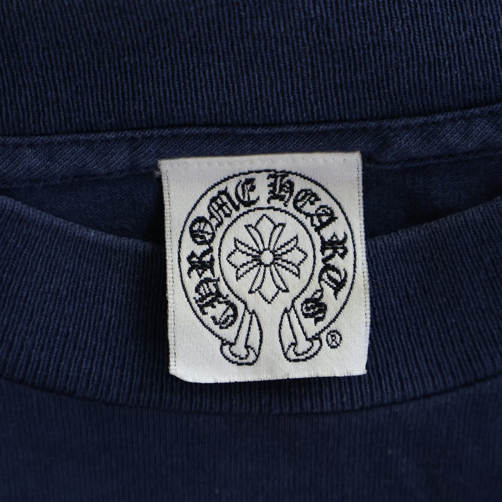 CHROME HEARTS(クロムハーツ) OLD GALF Intellectual Gallery アームフローラル 長袖Tシャツ カットソー ネイビー